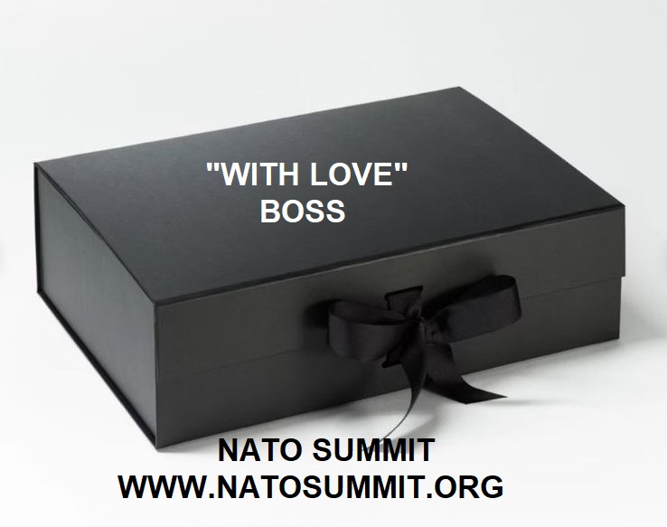 Trump Turkey Gift Bag NATO Summit Congress